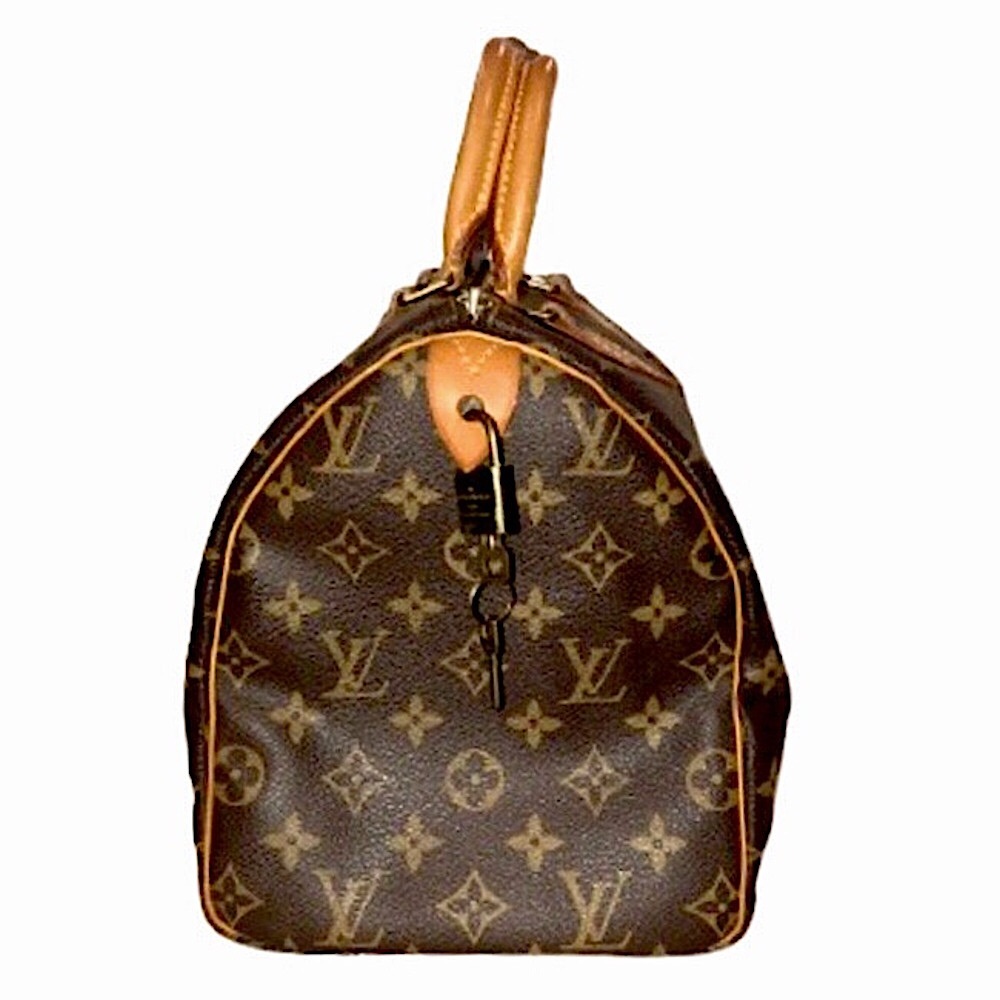 Vintage LOUIS VUITTON Speedy 30 Top Handle Monogram Travel Boston Tote Bag - Picture 5 of 17